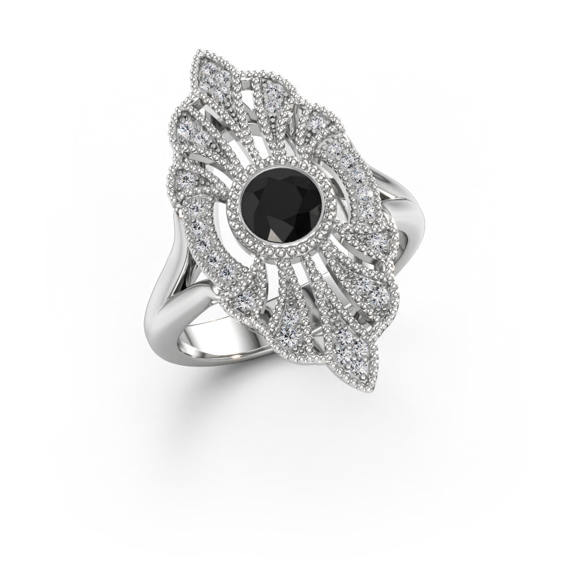 Immagine di Anello di fidanzamento Hanna 585 oro bianco Diamante nero 0.767 crt