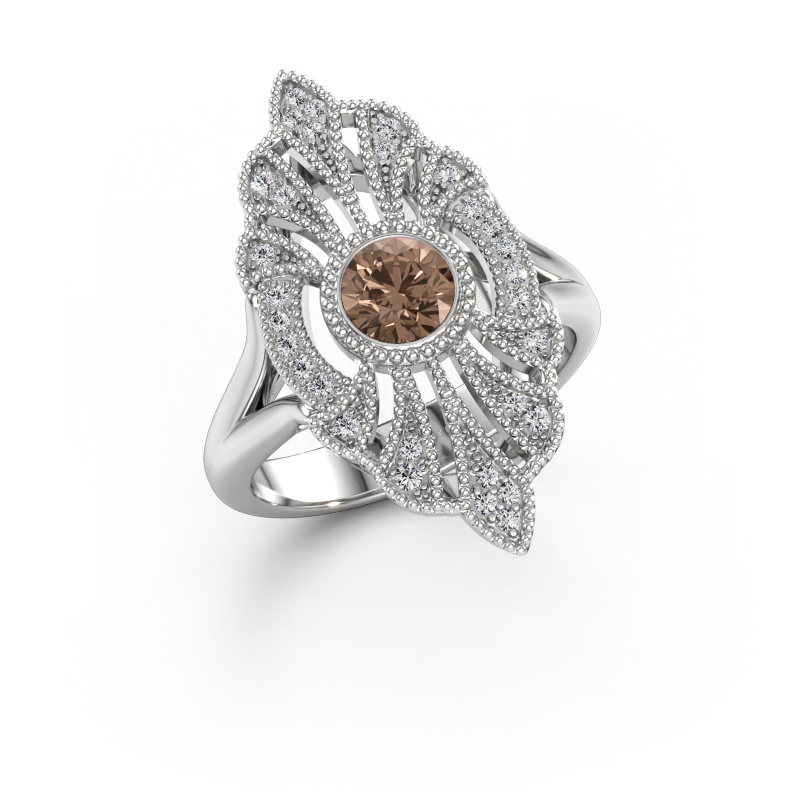 Immagine di Anello di fidanzamento Hanna 585 oro bianco Diamante marrone 0.667 crt