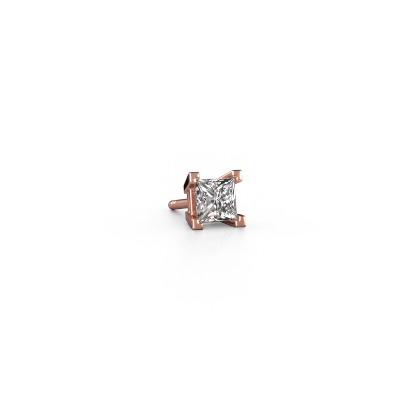 Image of Men's earring Hans 585 rose gold Diamond 0.40 crt