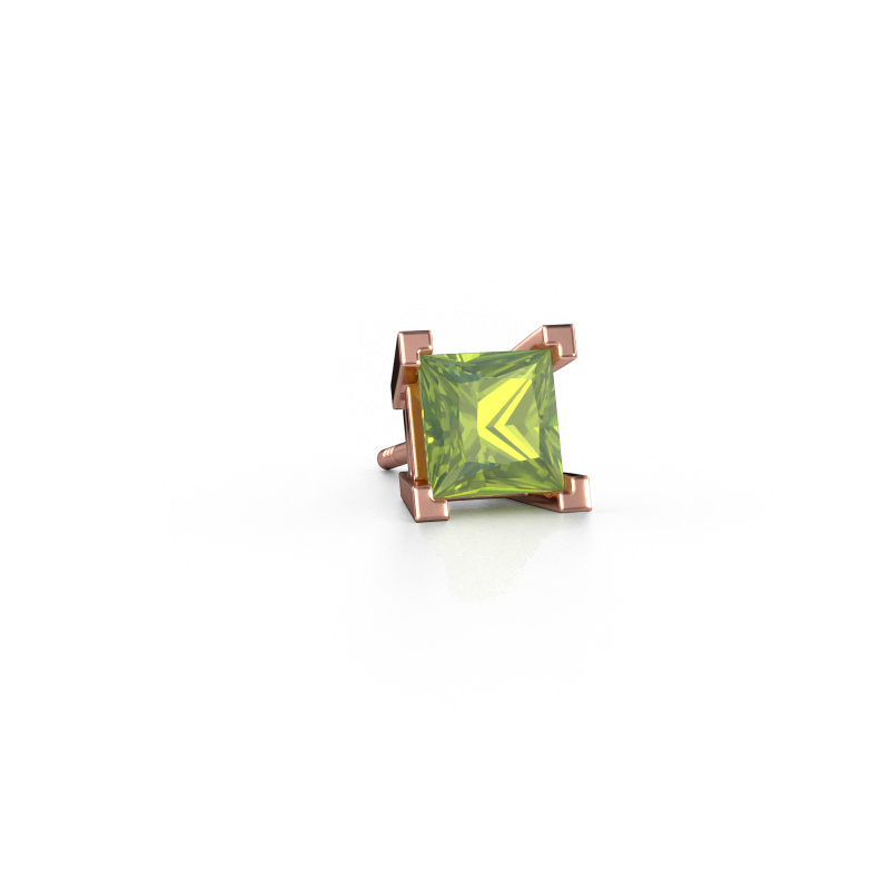 Bild von Männer Ohrstecker Hans 585 Roségold Peridot 6 mm