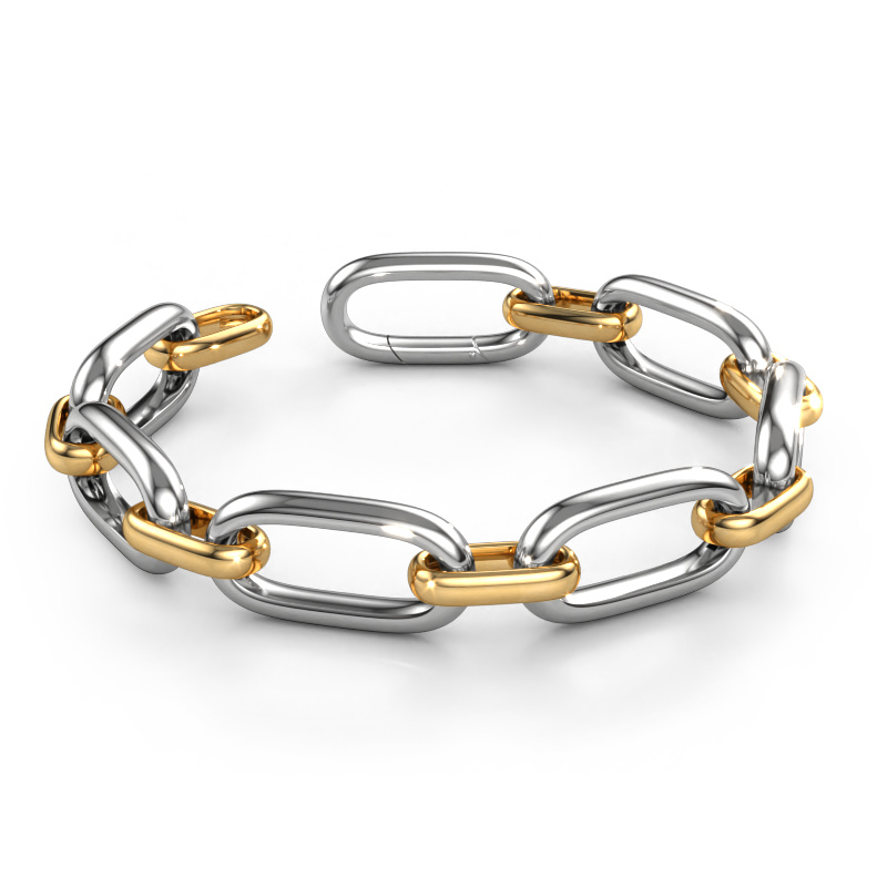 Image of Bracelet Harmony 15 Hollow - 585 white gold