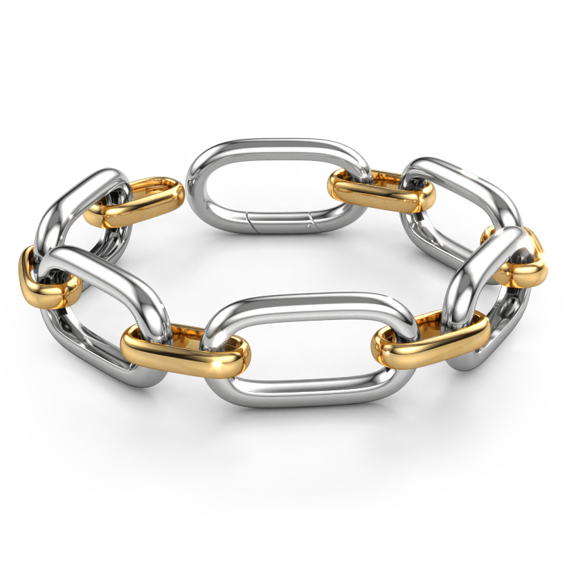 Image of Bracelet Harmony 20 Hollow - 585 white gold