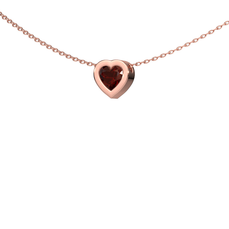 Bild von Anhänger Tonja 585 Roségold Granat 5 mm