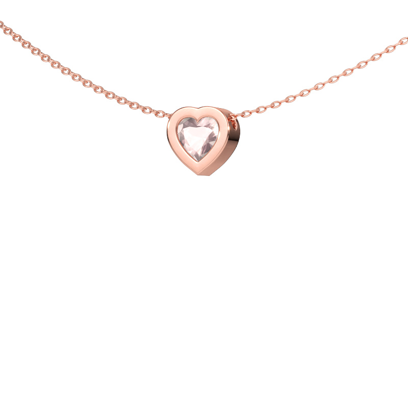 Immagine di Ciondolo Tonja 585 oro rosa Morganite champagne 5 mm