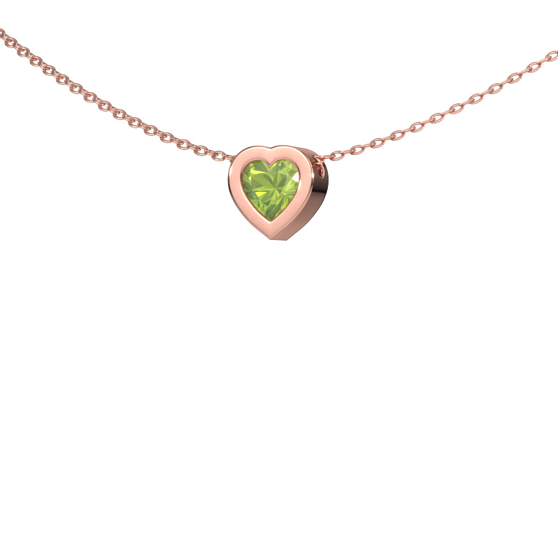 Image of Pendant Tonja 585 rose gold Peridot 5 mm