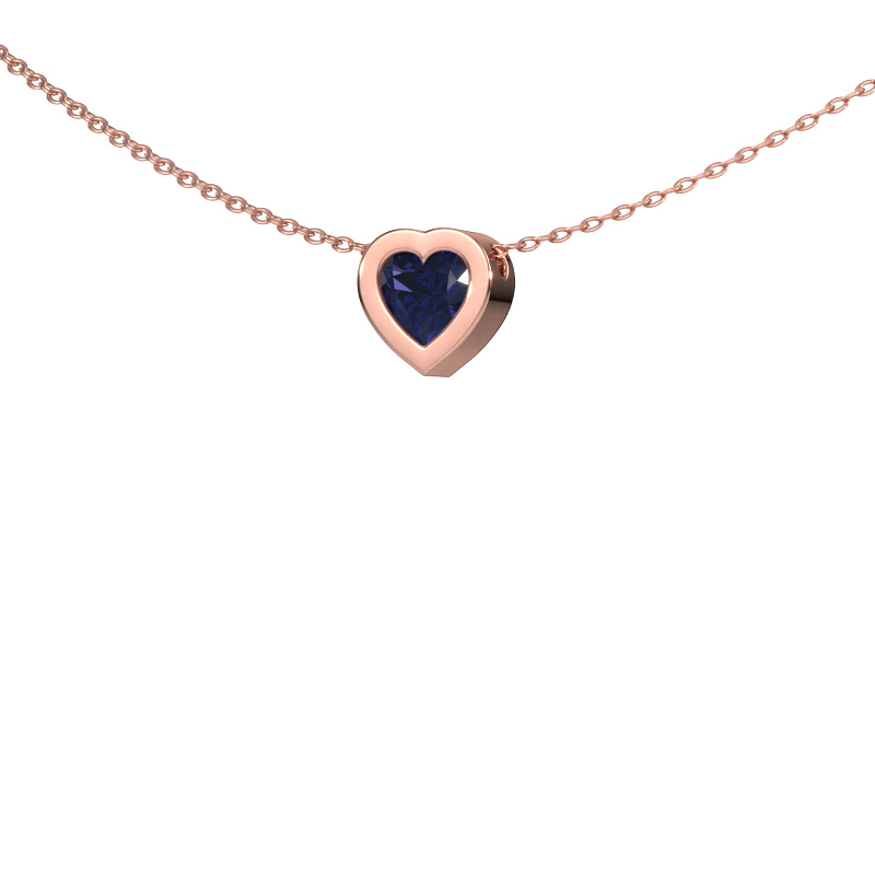Image of Pendant Tonja 585 rose gold Sapphire 5 mm