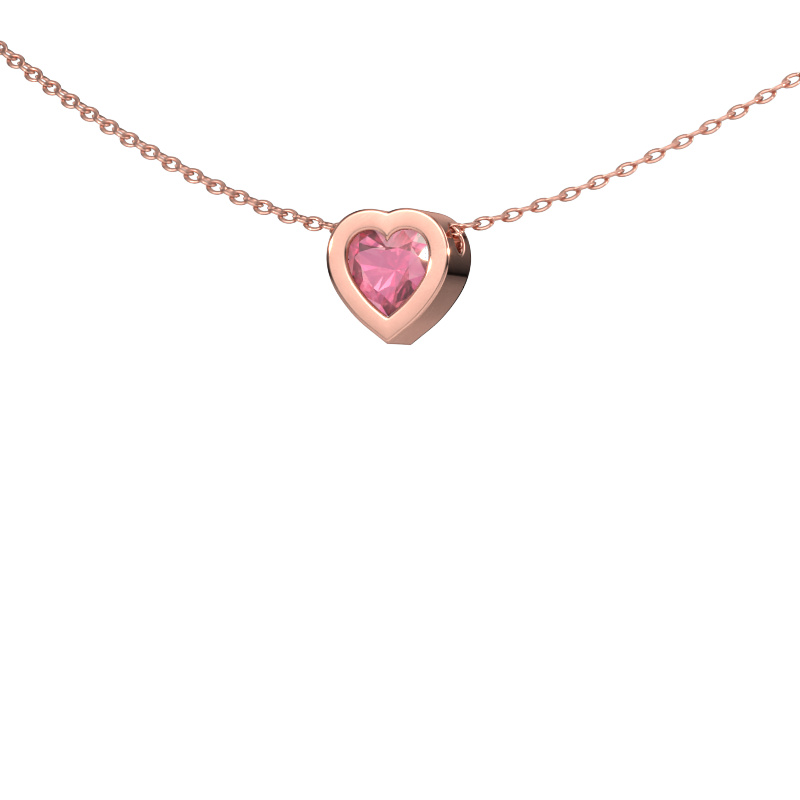 Image of Pendant Tonja 585 rose gold Tourmaline pink 5 mm