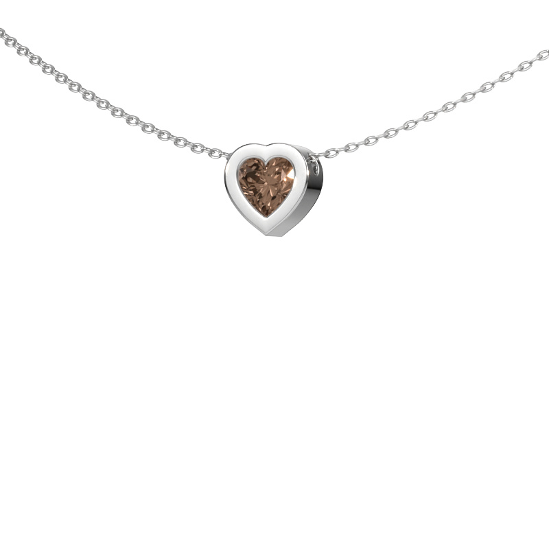 Bild von Anhänger Tonja 950 Platin Braun Diamant 0.50 crt