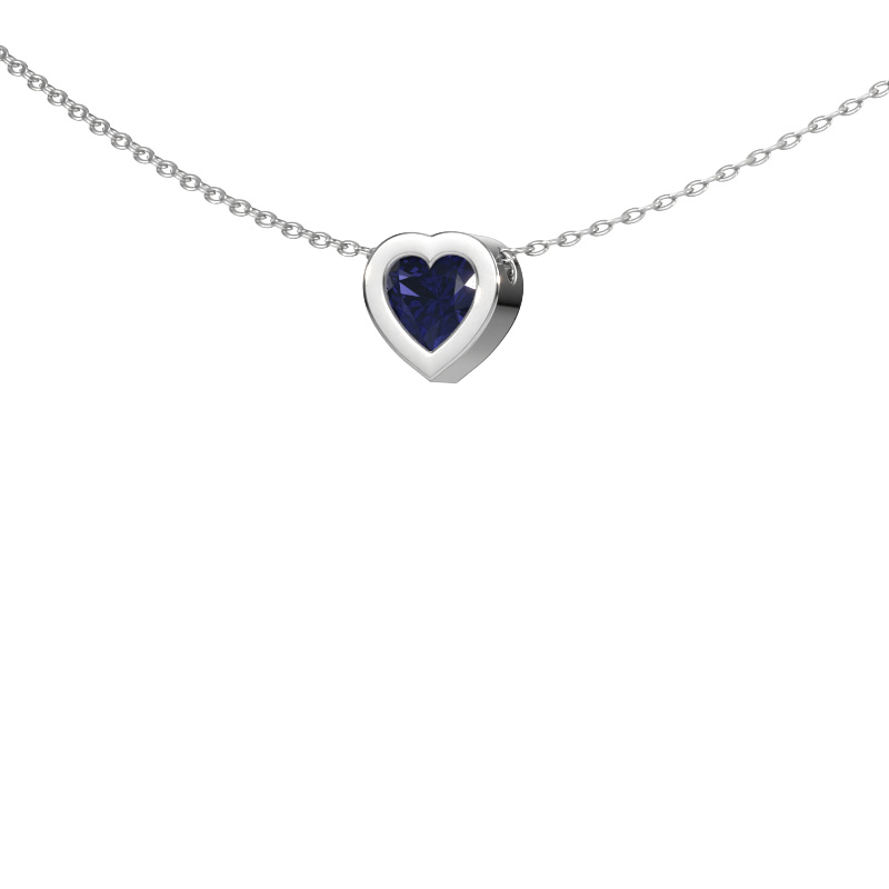 Bild von Anhänger Tonja 950 Platin Saphir 5 mm