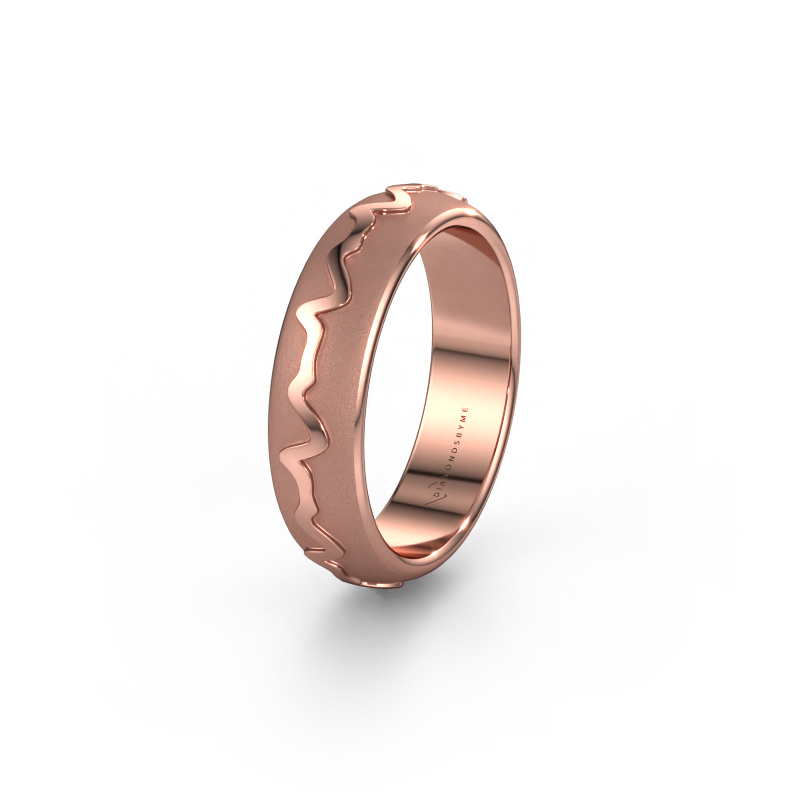 Bild von Trauring Heartbeat 1 585 Roségold ±5x2 mm