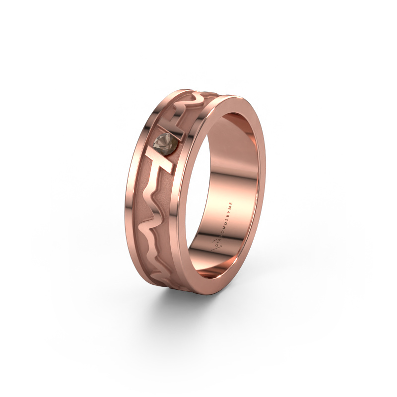 Image of Wedding ring Heartbeat 3 585 rose gold ±0.24x0.08 in