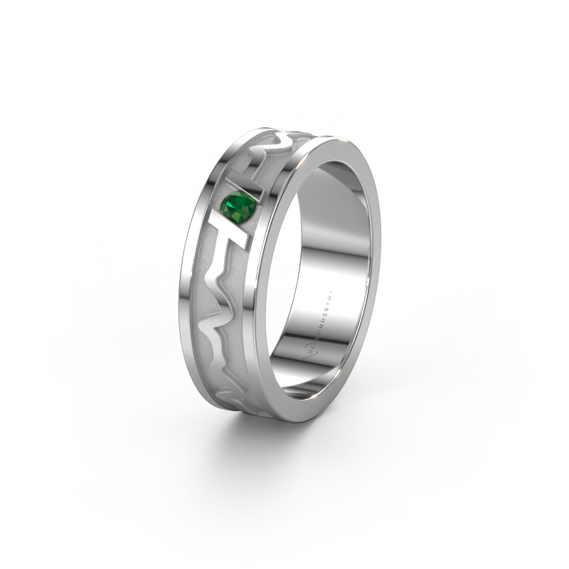 Image of Wedding ring Heartbeat 3 950 platinum ±0.24x0.08 in