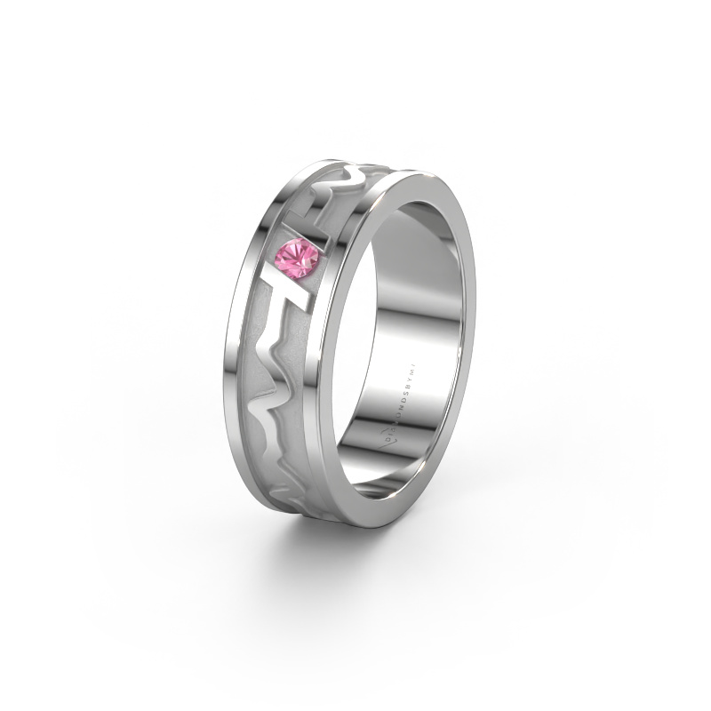 Bild von Ehering Heartbeat 3 950 Platin ±6x1.8 mm