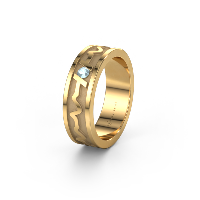 Bild von Ehering Heartbeat 3 585 Gold ±6x1.8 mm
