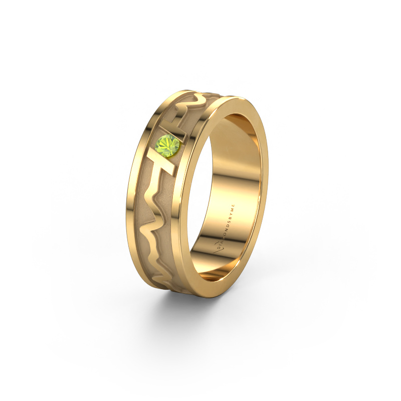 Image of Wedding ring Heartbeat 3 585 gold ±0.24x0.08 in