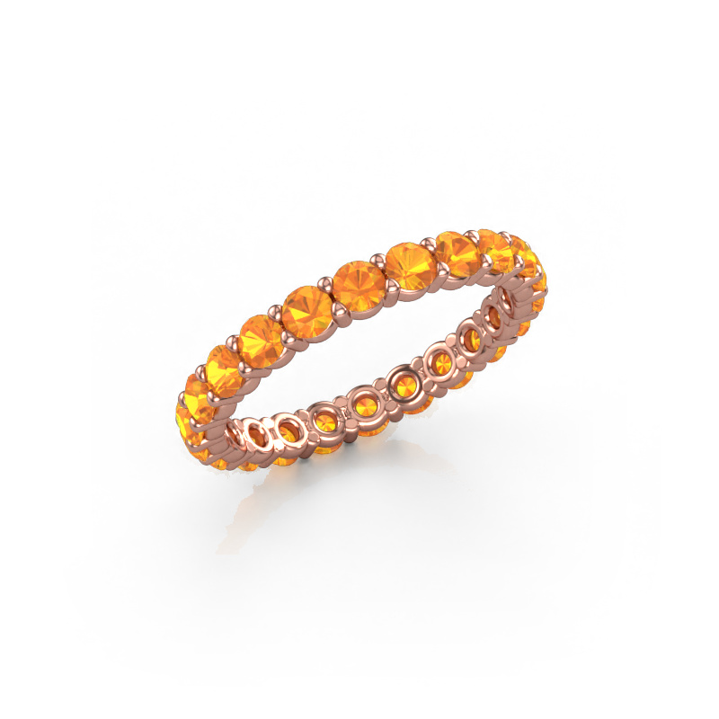 Image of Stackable ring Heddy rnd 2.7 585 rose gold Citrin 2.7 mm