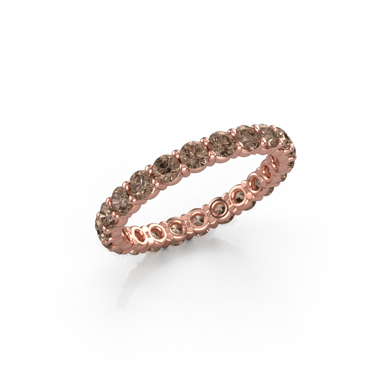 Image of Stackable ring Heddy rnd 2.7 585 rose gold Brown diamond 1.76 crt