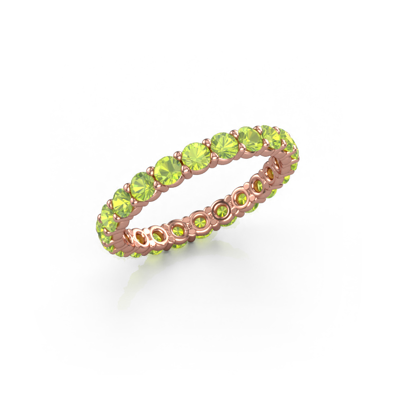 Image of Stackable ring Heddy rnd 2.7 585 rose gold Peridot 2.7 mm