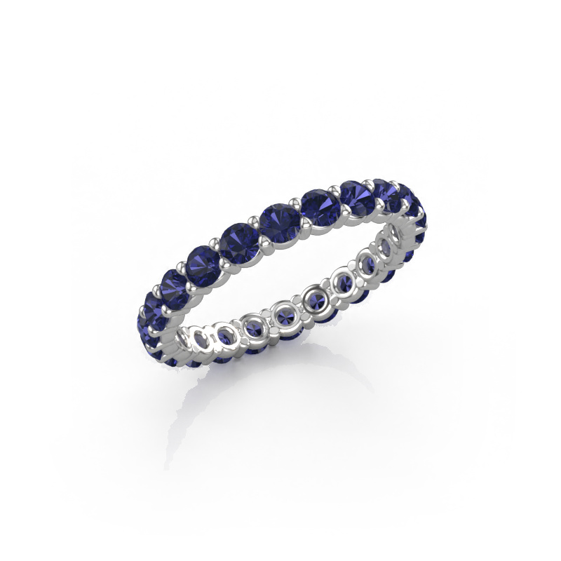 Image of Stackable ring Heddy rnd 2.7 585 white gold Sapphire 2.7 mm