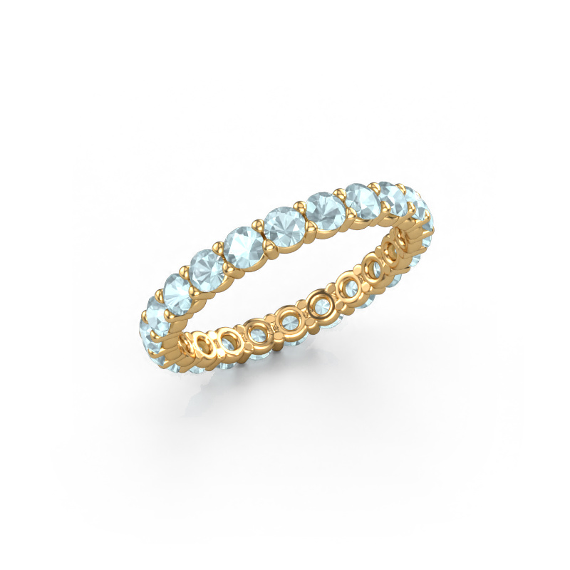Bild von Vorsteckring Heddy rnd 2.7 585 Gold Aquamarin 2.7 mm