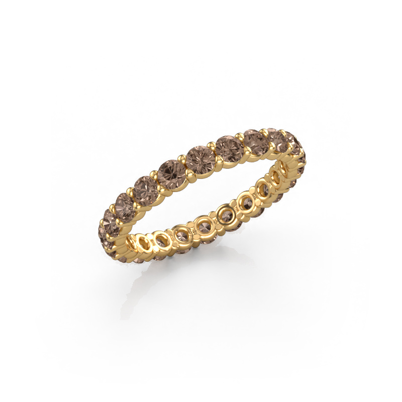 Image of Stackable ring Heddy rnd 2.7 585 gold Brown diamond 1.76 crt
