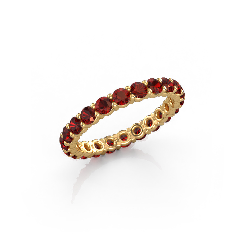 Image of Stackable ring Heddy rnd 2.7 585 gold Garnet 2.7 mm