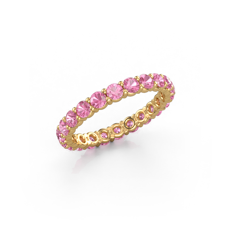 Image of Stackable ring Heddy rnd 2.7 585 gold Pink sapphire 2.7 mm