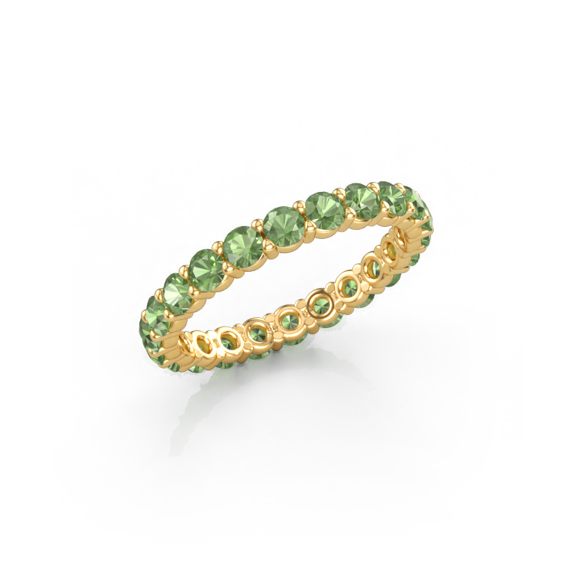 Bild von Vorsteckring Heddy rnd 2.7 585 Gold Turmalin grün 2.7 mm