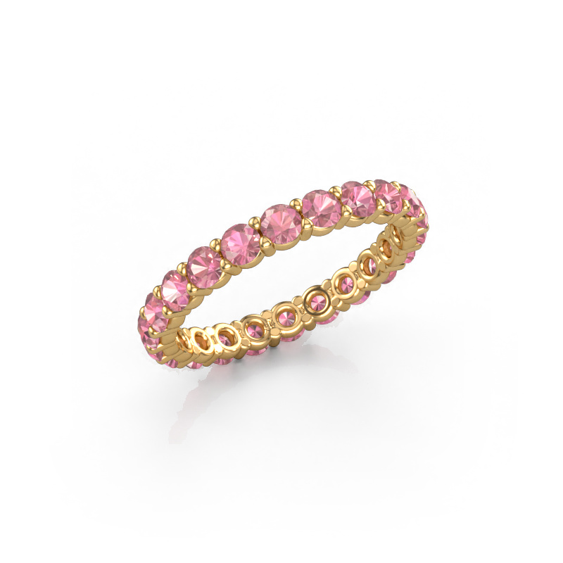 Image of Stackable ring Heddy rnd 2.7 585 gold Tourmaline pink 2.7 mm