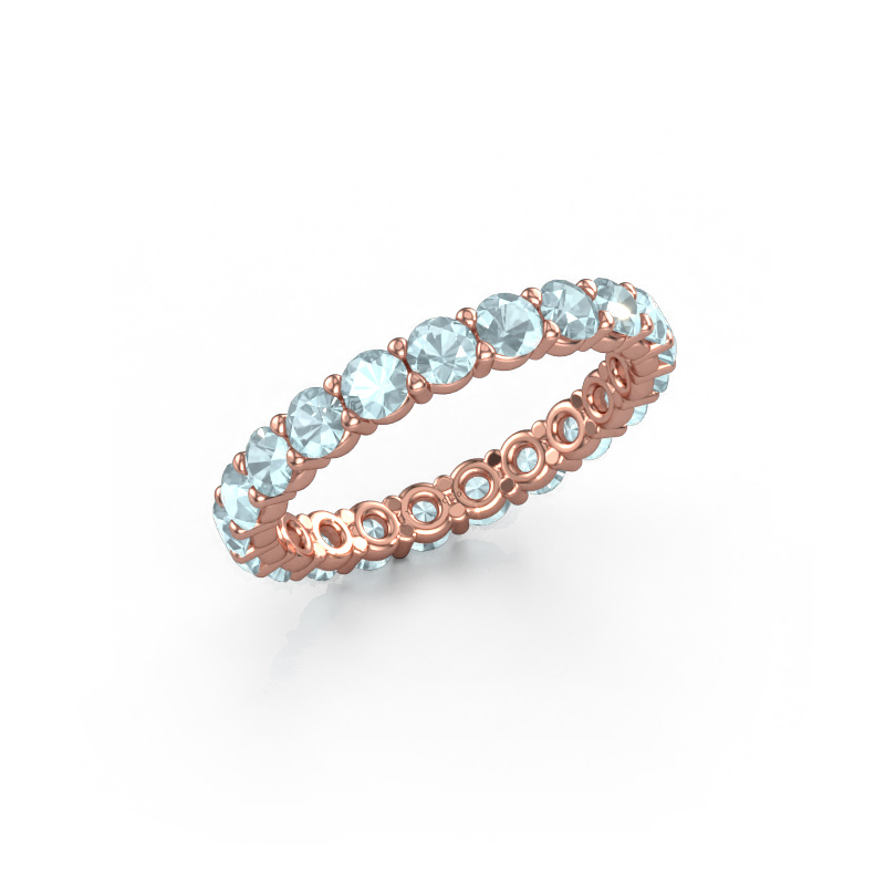 Image of Ring Heddy rnd 2.9 585 rose gold Aquamarine 2.9 mm