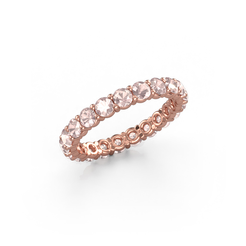 Image of Ring Heddy rnd 2.9 585 rose gold Morganite champagne 2.9 mm