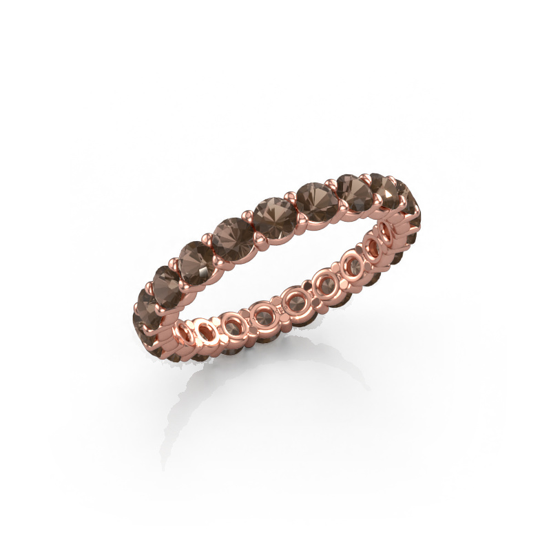 Image de Bague Heddy rnd 2.9 585 or rose Quartz fumé 2.9 mm