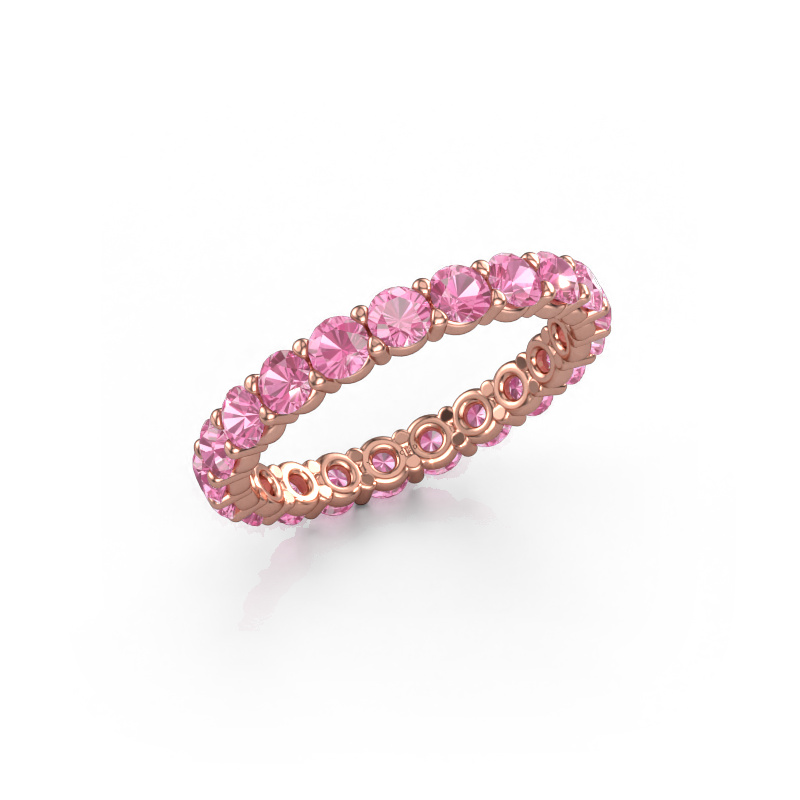 Bild von Ring Heddy rnd 2.9 585 Roségold Pink Saphir 2.9 mm