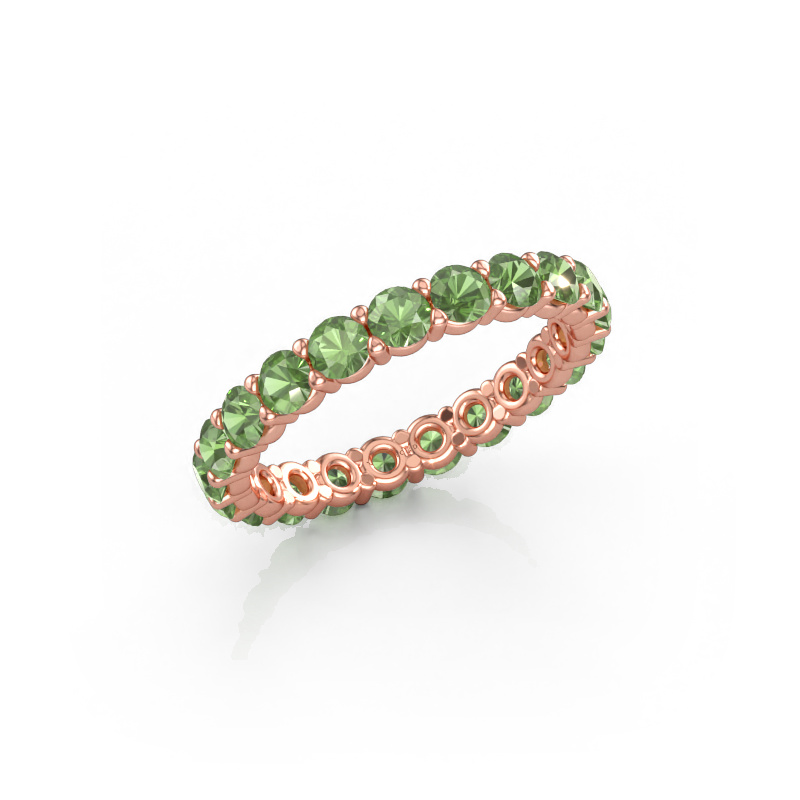 Bild av Ring Heddy rnd 2.9 585 roséguld Grön turmalin 2.9 mm
