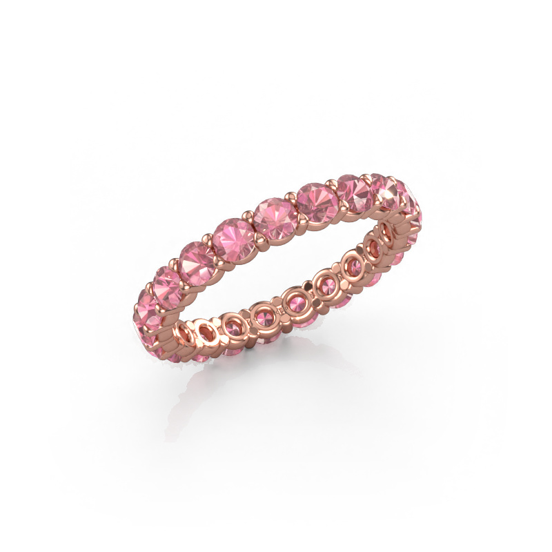 Image of Ring Heddy rnd 2.9 585 rose gold Tourmaline pink 2.9 mm