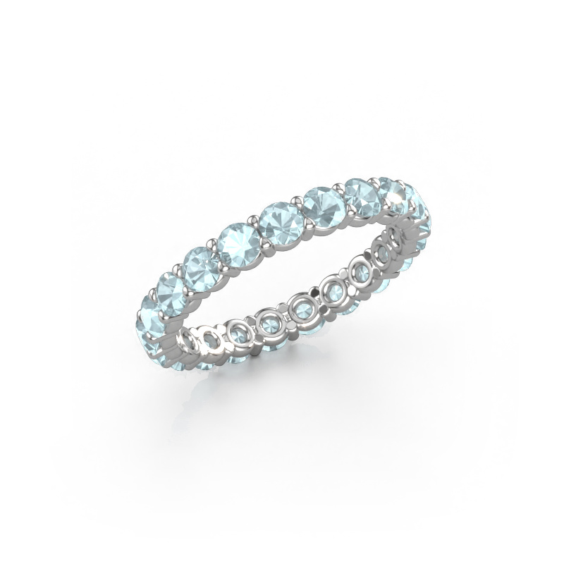 Image of Ring Heddy rnd 2.9 585 white gold Aquamarine 2.9 mm