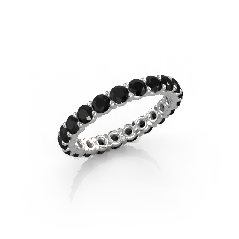 Image de Bague Heddy rnd 2.9 585 or blanc Diamant noir 2.394 crt