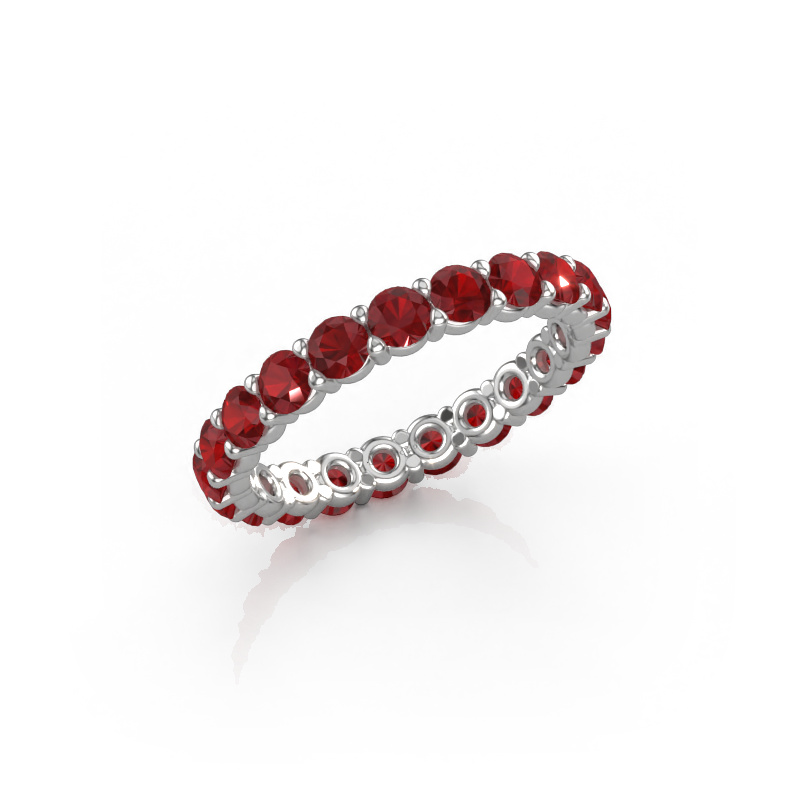 Image of Ring Heddy rnd 2.9 585 white gold Ruby 2.9 mm