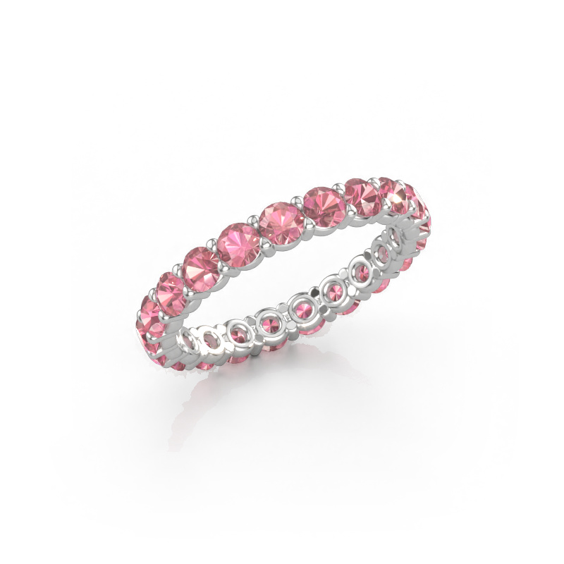 Immagine di Anello Heddy rnd 2.9 585 oro bianco Tormalina rosa 2.9 mm