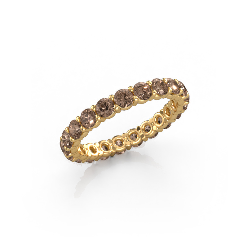 Image of Ring Heddy rnd 2.9 585 gold Brown diamond 1.995 crt