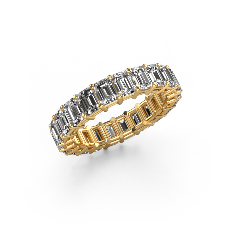 Image of Ring Heddy EME 4x3 585 gold Lab grown diamond 4.40 crt