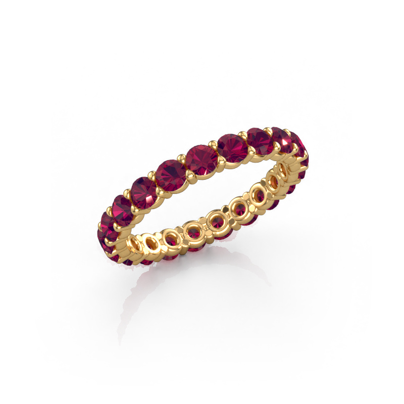 Image de Bague Heddy rnd 2.9 585 or jaune Rhodolite 2.9 mm