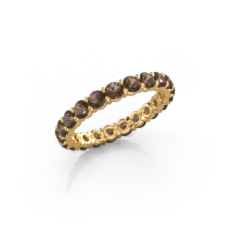 Bild von Ring Heddy rnd 2.9 585 Gold Rauchquarz 2.9 mm