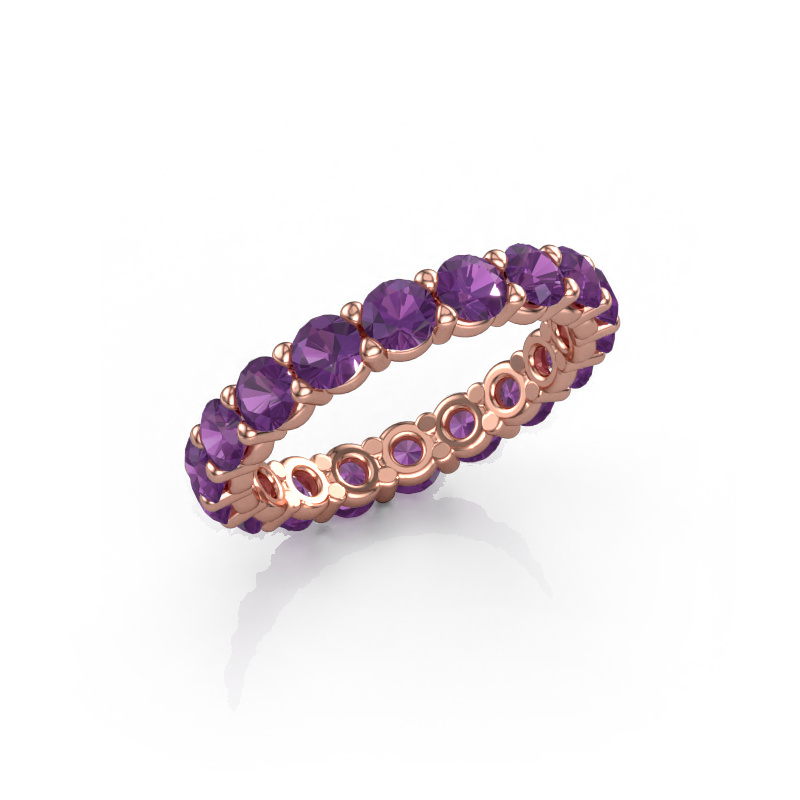Bild von Ring Heddy rnd 3.4 585 Roségold Amethyst 3.4 mm