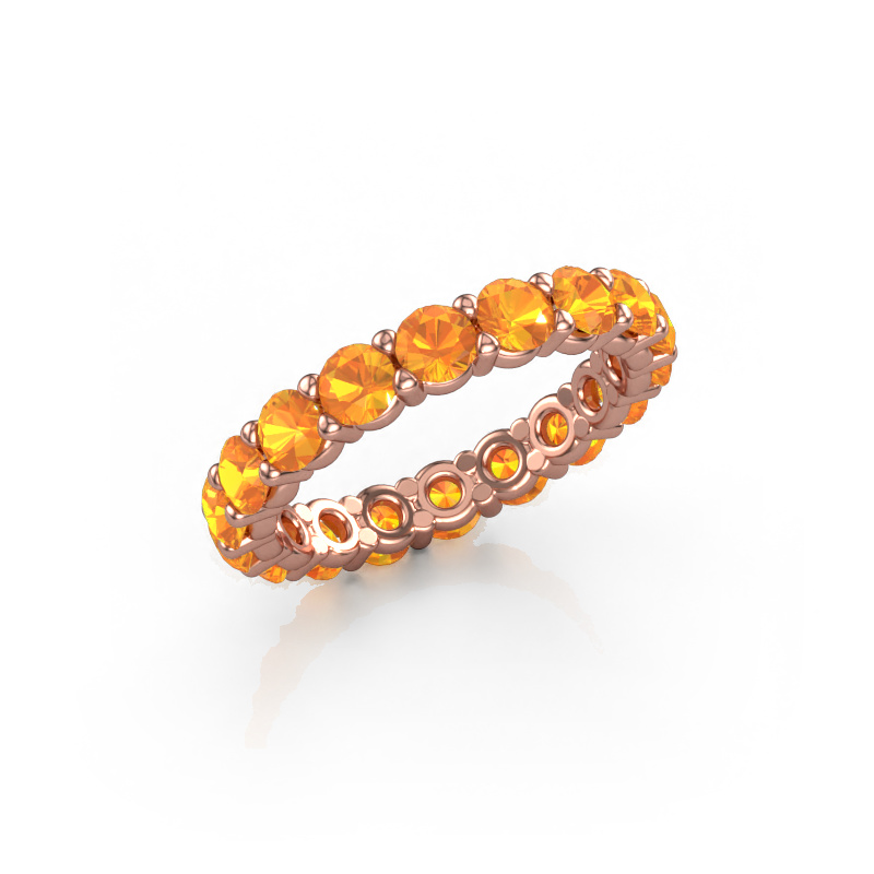 Image of Ring Heddy rnd 3.4 585 rose gold Citrin 3.4 mm