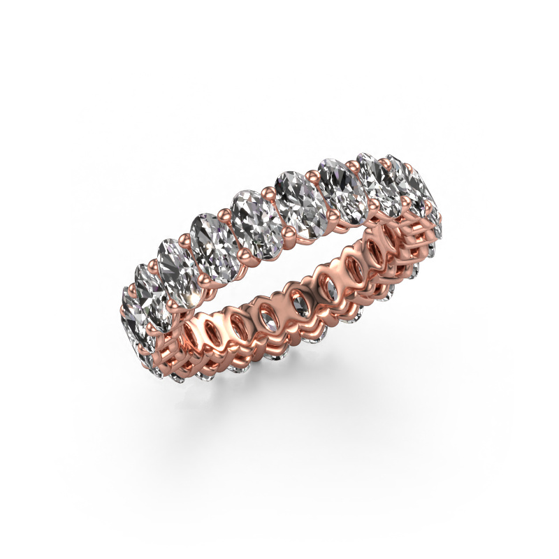 Bild von Vorsteckring Heddy OVL 3x5 585 Roségold Lab-grown Diamant 5.06 crt