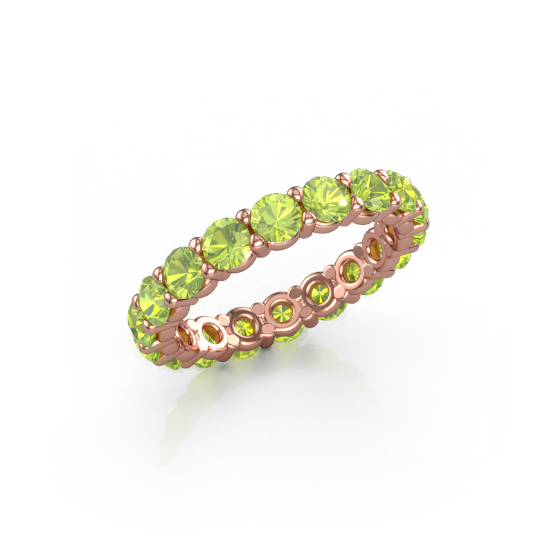 Image of Ring Heddy rnd 3.4 585 rose gold Peridot 3.4 mm