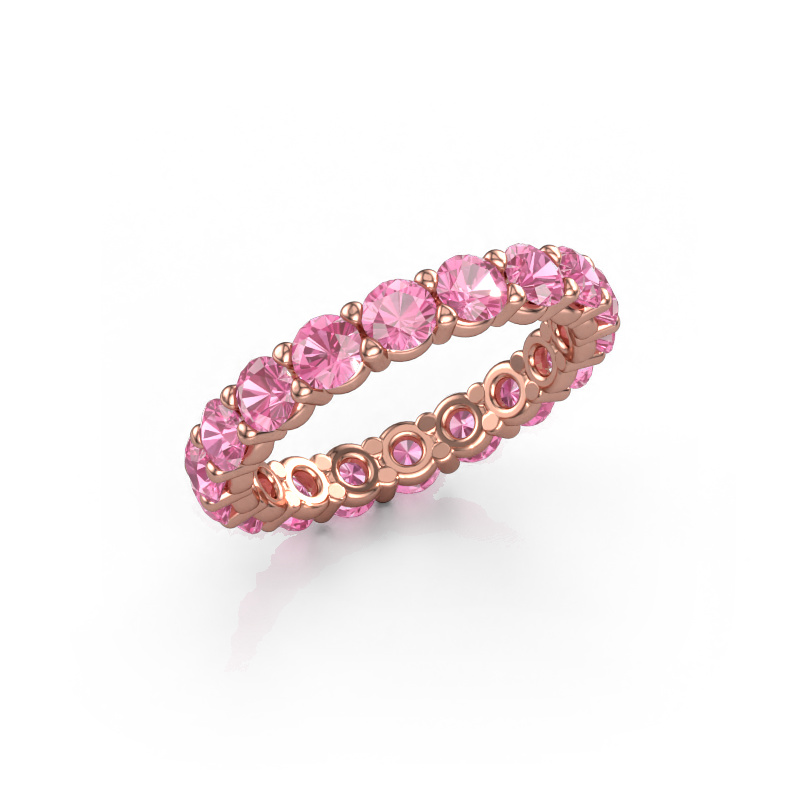 Image of Ring Heddy rnd 3.4 585 rose gold Pink sapphire 3.4 mm