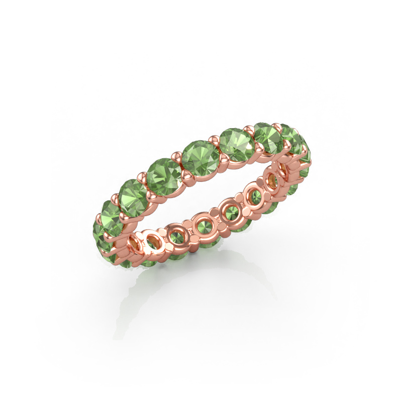 Bild av Ring Heddy rnd 3.4 585 roséguld Grön turmalin 3.4 mm