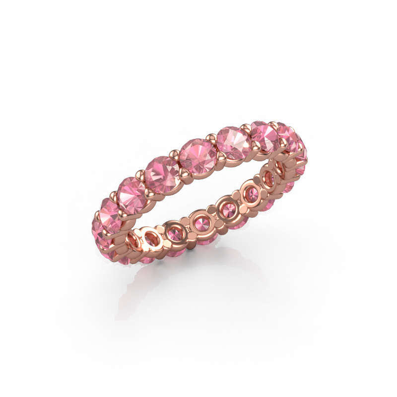 Image of Ring Heddy rnd 3.4 585 rose gold Tourmaline pink 3.4 mm